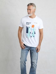Weird Fish White Coordinates Front Print Graphic T-Shirt - Image 3 of 6