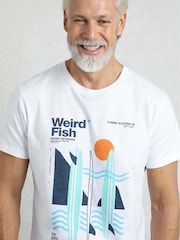 Weird Fish White Coordinates Front Print Graphic T-Shirt - Image 4 of 6