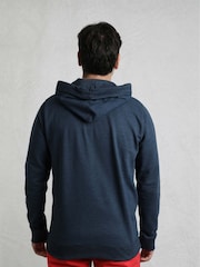 Weird Fish Blue Bryant Front Print Graphic Popover Hoodie - Image 2 of 6