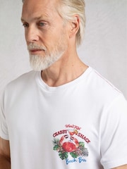 Branco - Camiseta estampada traseira Weird Fish Crabby Shack - Imagem 4 de 7