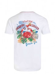Branco - Camiseta estampada traseira Weird Fish Crabby Shack - Imagem 7 de 7