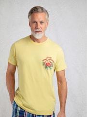 Weird Fish Yellow Crabby Shack Back Print Graphic T-Shirt - Image 1 of 8