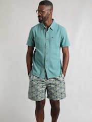 Weird Fish Blue Hinton Crepe Shirt - Image 1 of 7
