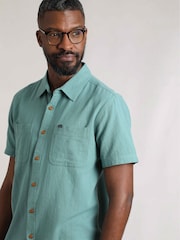 Weird Fish Blue Hinton Crepe Shirt - Image 4 of 7