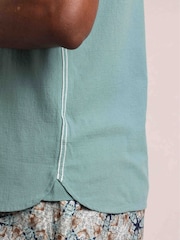 Weird Fish Blue Hinton Crepe Shirt - Image 5 of 7