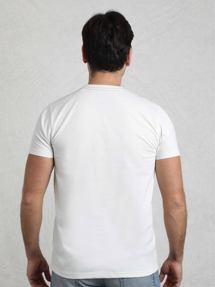 Weird Fish Cream CampKit Front Print Graphic T-Shirt - Image 2 of 6