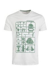 Weird Fish Cream CampKit Front Print Graphic T-Shirt - Image 5 of 6