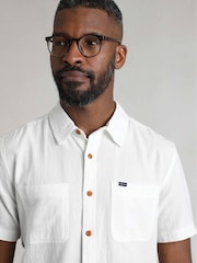 Weird Fish Cream Hinton Crepe Shirt - Image 2 of 6