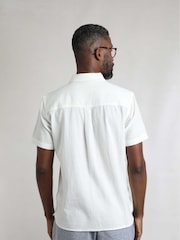 Weird Fish Cream Hinton Crepe Shirt - Image 3 of 6