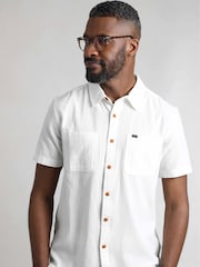 Weird Fish Cream Hinton Crepe Shirt - Image 4 of 6