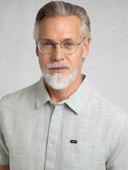 Weird Fish Grey Washton Short Sleeve Shirt - Image 4 of 6