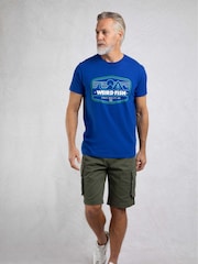 Weird Fish Blue Pacific Front Print Graphic T-Shirt - Image 3 of 6