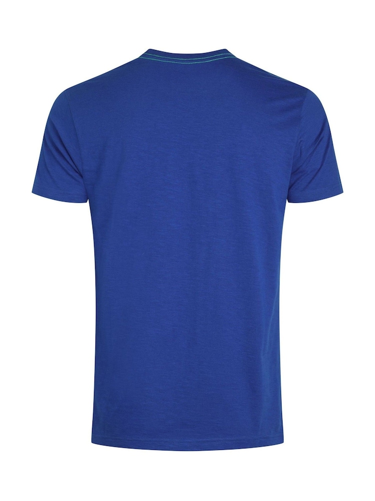 Weird Fish Blue Pacific Front Print Graphic T-Shirt - Image 6 of 6