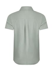 Weird Fish Grey Wooster Crepe Knit Shirt - Image 8 of 8