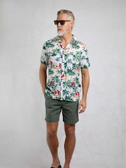 Weird Fish Green Holborn Hawaiian Shirt - Image 1 of 7