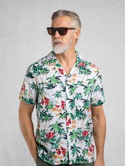 Weird Fish Green Holborn Hawaiian Shirt - Image 3 of 7