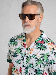 Weird Fish Green Holborn Hawaiian Shirt - Image 4 of 7