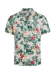 Weird Fish Green Holborn Hawaiian Shirt - Image 6 of 7
