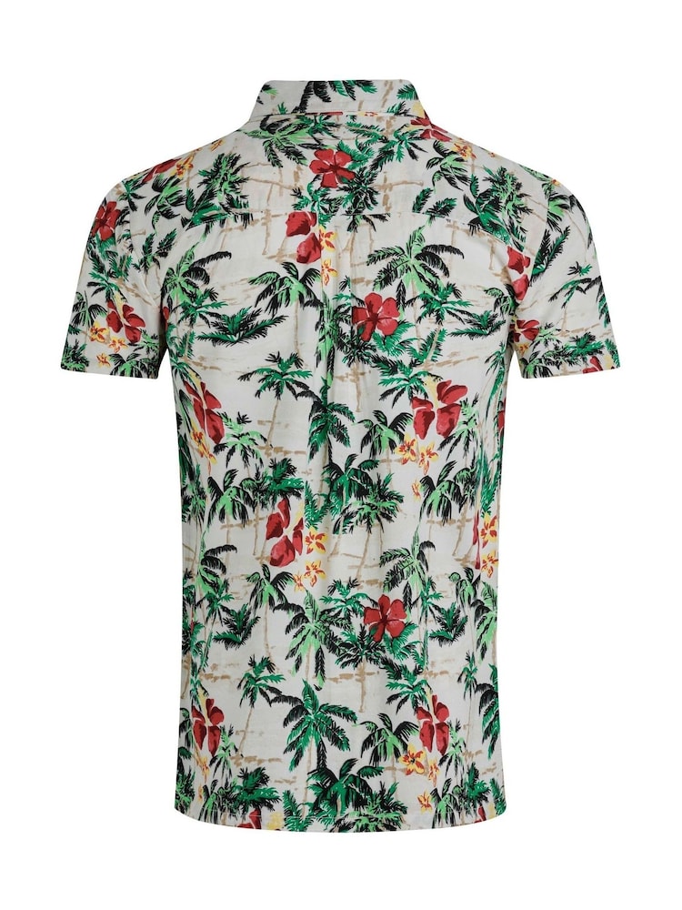 Weird Fish Green Holborn Hawaiian Shirt - Image 7 of 7