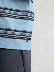 Azul - Weird Fish Xavier Crepe Stripe T-Shirt - Imagen 5 de 7