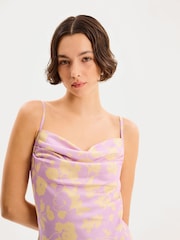 Omnes Purple Amber Floral Strappy Lace Dress - Image 4 of 6
