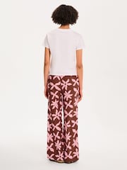 Omnes Pink Tommy Cotton High-Waisted Wide Leg Trousers - Image 2 of 5