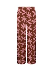 Omnes Pink Tommy Cotton High-Waisted Wide Leg Trousers - Image 5 of 5