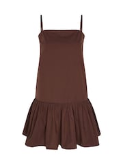 Omnes 100% Cotton Meryl Drop Waist Strappy Mini Dress - صورة 1 من 1