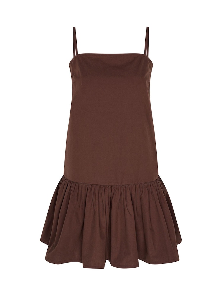 Omnes 100% Cotton Meryl Drop Waist Strappy Mini Dress - صورة 1 من 1