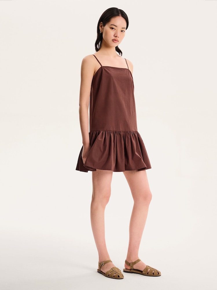 Omnes 100% Cotton Meryl Drop Waist Strappy Mini Dress - Bild 2 von 5