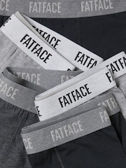 FatFace Grey 5 Pairs of Plain Boxers - Image 2 of 2