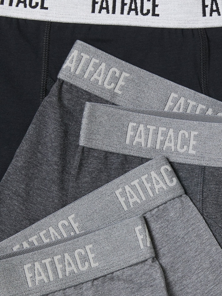 Fekete - FATFACE 10 Sima Boxeralsó párok - 3/ 3 kép