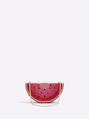 River Island Red Watermelon Slice Clutch Bag - Image 3 of 6