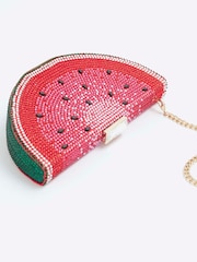 River Island Red Watermelon Slice Clutch Bag - Image 4 of 6