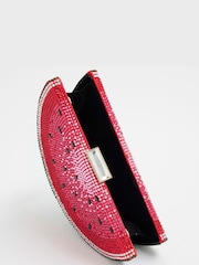 River Island Red Watermelon Slice Clutch Bag - Image 5 of 6