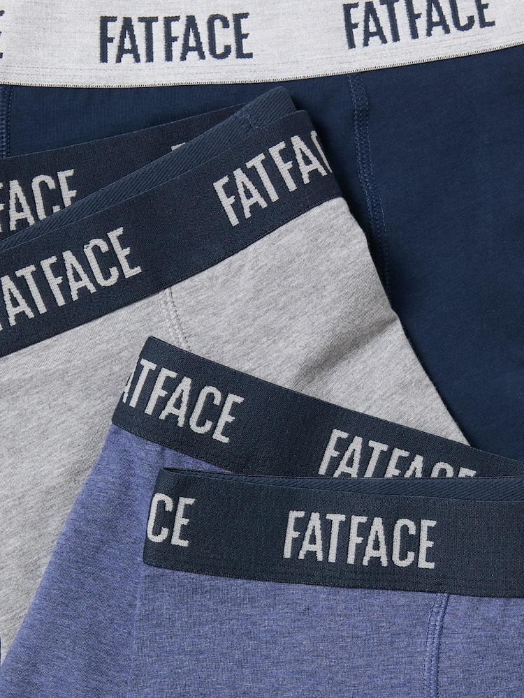 FatFace Navy 10 Pairs of Plain Boxers - Image 2 of 2