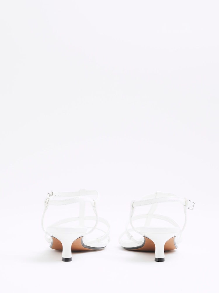 Sandales D'été River Island Taille 5 - Talon Haut, écharpe Dos - Multicolore, Neuves Sans Emballage