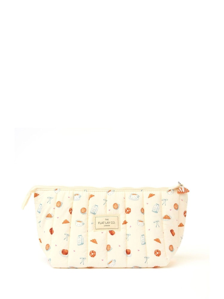 The Flat Lay Co. Marshmallow Essential Makeup Pouch - Image 1 of 4