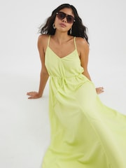 River Island Green Strappy Trapeze Dress - Image 3 of 5