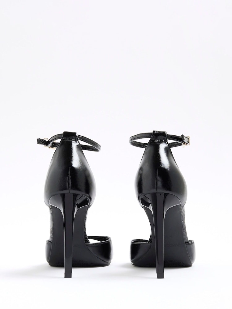 River Island Black Closed Back Heeled Sandals - Image 5 of 5 River Island Black Closed Back Heeled Sandals - Image 5 of 5