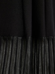 River Island Black Petite Mesh Hem Maxi Dress - Image 5 of 5