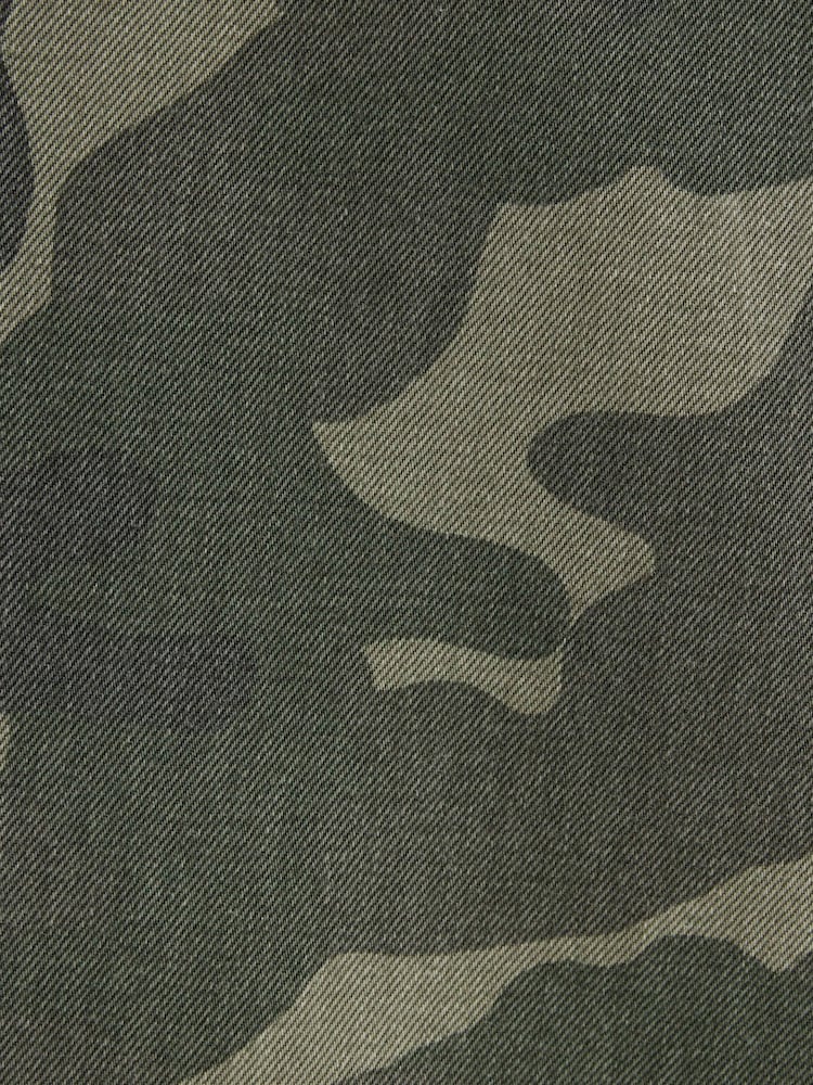 River Island Green Petite Relaxed Straight Camo Jeans - Image 5 of 5