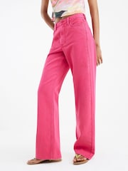 River Island Pink Relaxed Straight Jeans - Image 1 of 4