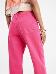 River Island Pink Relaxed Straight Jeans - Image 2 of 4