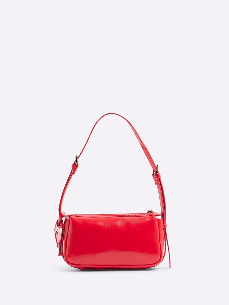 River Island Red Side Straps Shoulder Bag - Image 2 of 6 River Island Red Side Straps Shoulder Bag - Image 2 of 6