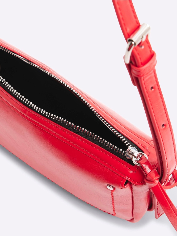 Buy River Island Red Side Straps Shoulder Bag from the Next UK