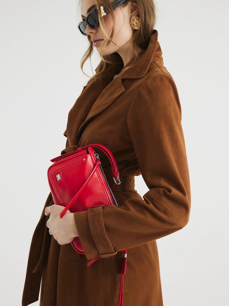 River Island Red Side Straps Shoulder Bag - Image 6 of 6 River Island Red Side Straps Shoulder Bag - Image 6 of 6