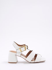 River Island White Fisherman Block Heel Sandals - Image 2 of 4
