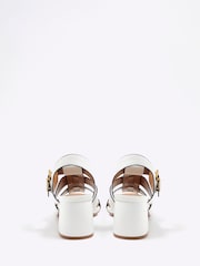 River Island White Fisherman Block Heel Sandals - Image 4 of 4