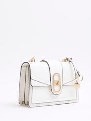 River Island White Panelled Monogram Shoulder Bag - Image 3 of 6